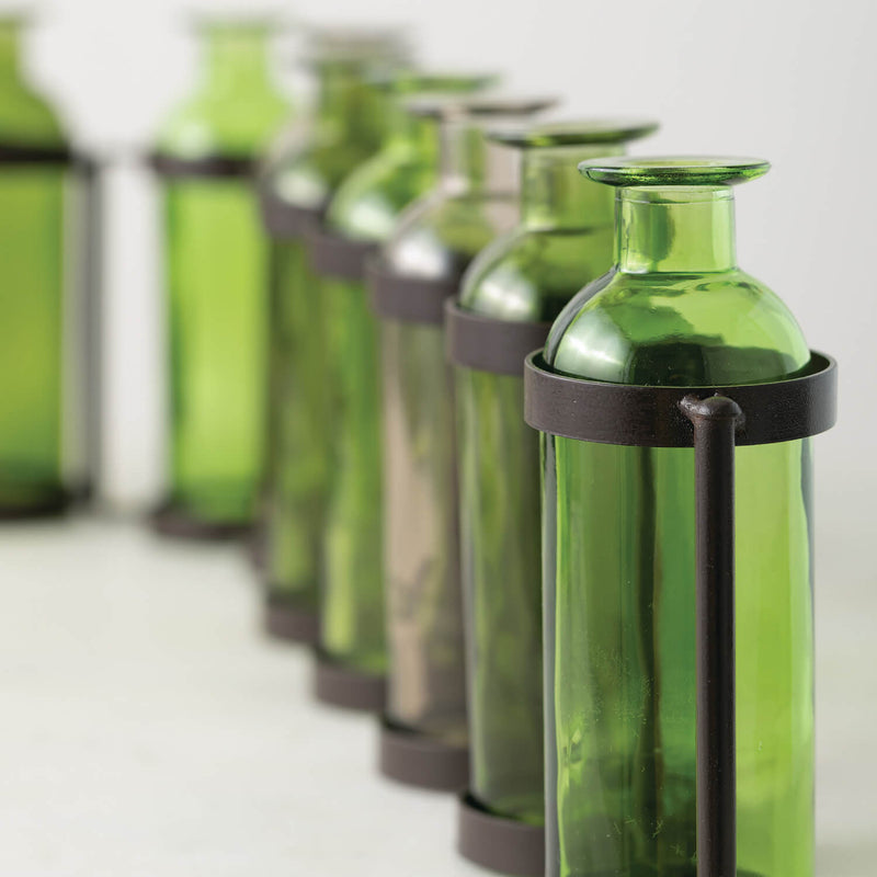 Ten Bottle Vases