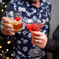 Santa Low Ball Glasses Set/4