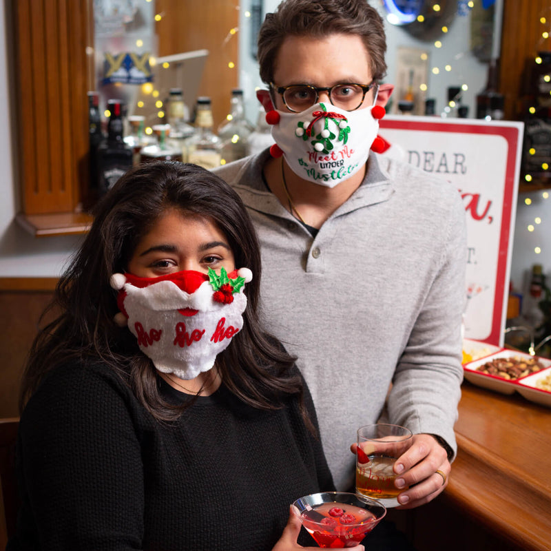 Santa Low Ball Glasses Set/4