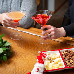 Santa Low Ball Glasses Set/4