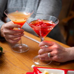 Santa Low Ball Glasses Set/4