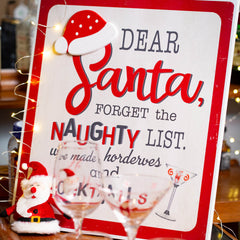 Santa Low Ball Glasses Set/4