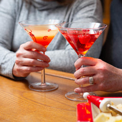 Santa Low Ball Glasses Set/4