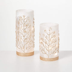 Lighted Tree Cylinder Set Of 2