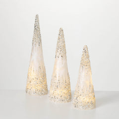 Gem-Encrusted Led Tree Set 3