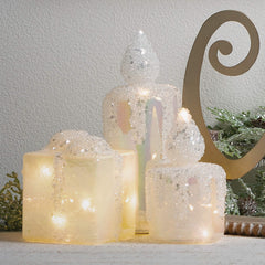 Lighted Glass Gift Set