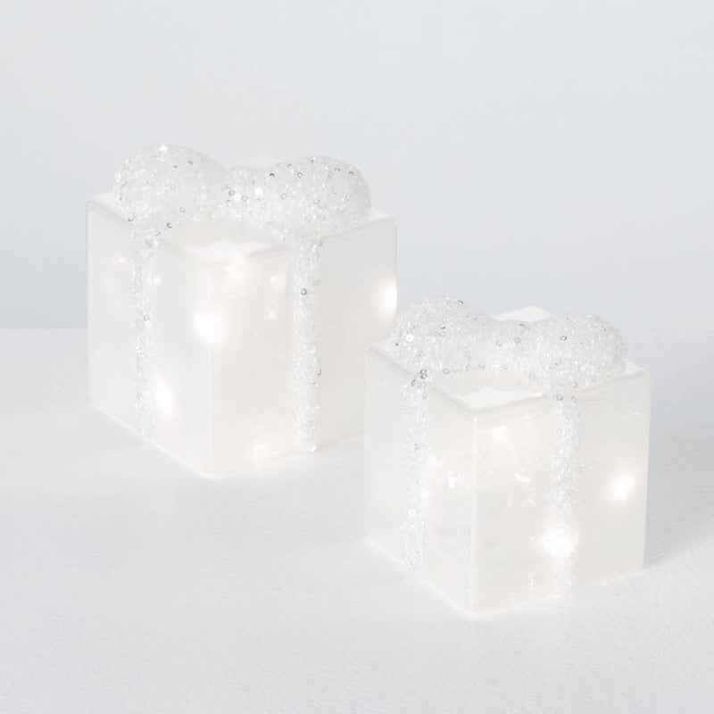 Lighted Glass Gift Set