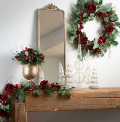 Gold Glitter Lighted Tree Set
