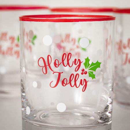 Holly Low Ball Glass Set Of 4