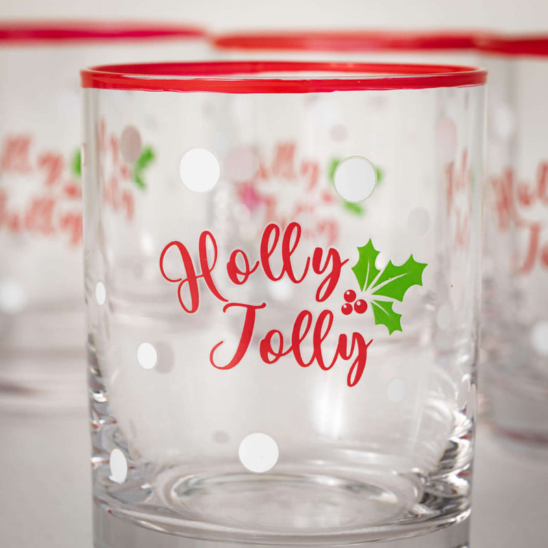 Holly Low Ball Glass Set Of 4