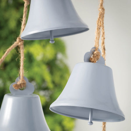 Rope and Gray Metal Bell Garland