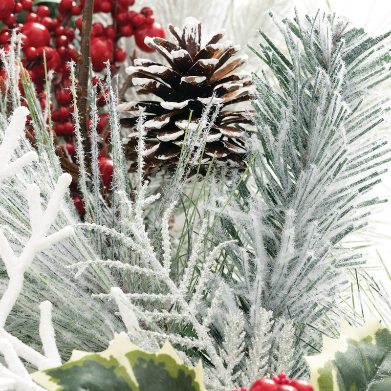 Flocked Berry Pine Garland