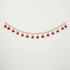 Red & White Tassel Garland