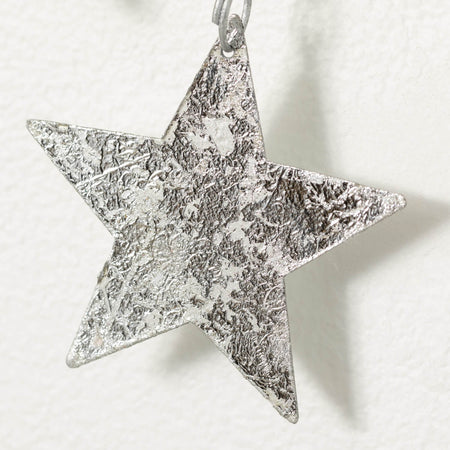 Silver Metal Star Garland