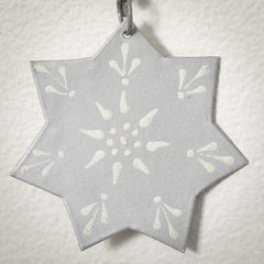 Frosty White Snowflake Garland