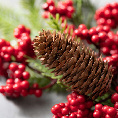 Pine And Red Berry Garland