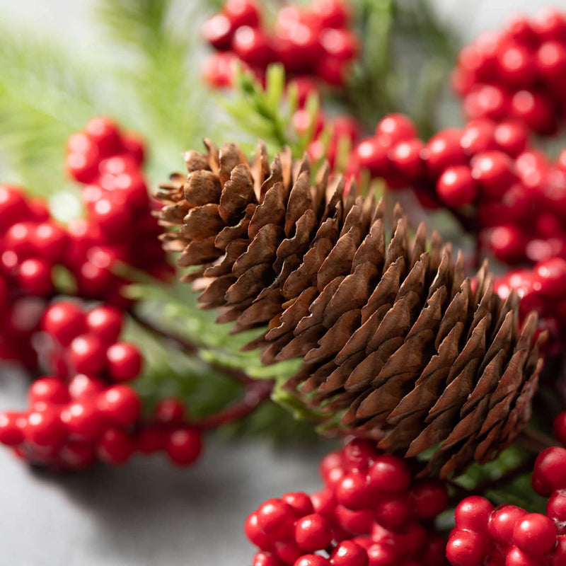 Pine And Red Berry Garland