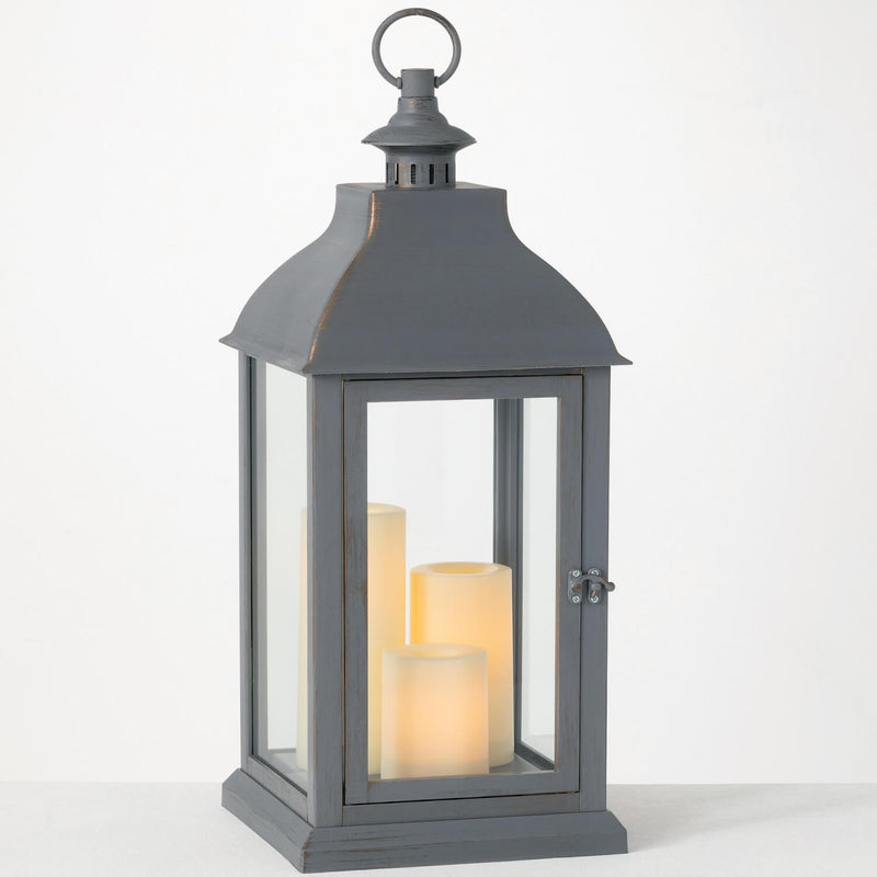 Jumbo Lantern With 3 Pillars