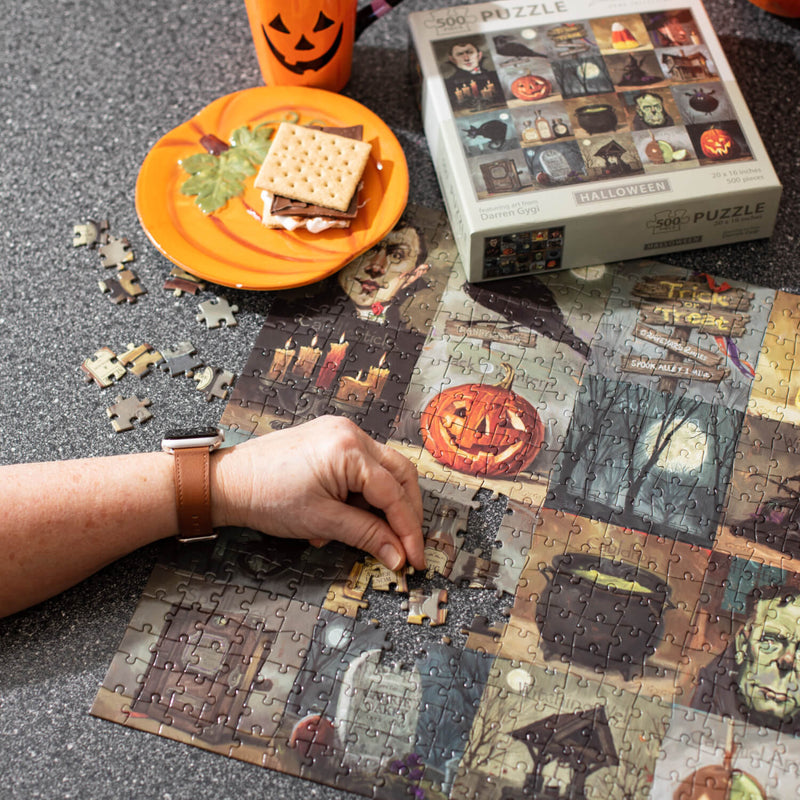 Darren Gygi Halloween Jigsaw Puzzle 20"W x 16"H