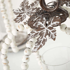 Beaded Pumpkin Pillar Holders