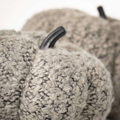 Gray Boucle Fall Pumpkin Set