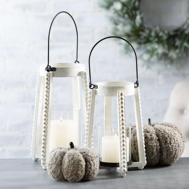 Gray Boucle Fall Pumpkin Set