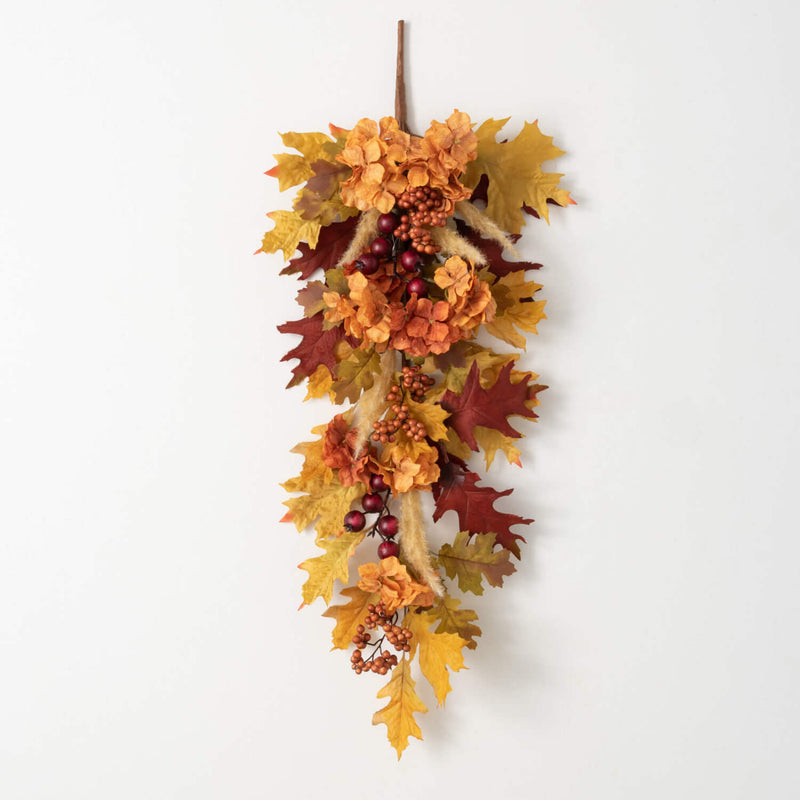 Fall Hydrangea & Leaf Swag