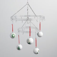 Silver Metal  Christmas Ornament Hanger Display