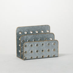 Galvanized Industrial Mail Organizer