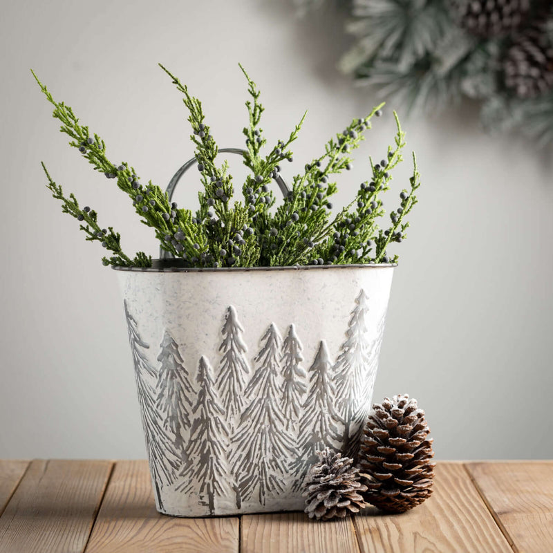 Metal Pine Wall Pocket Set