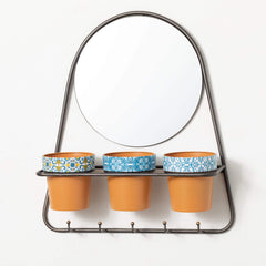 Hanging Mirror Triple Planter