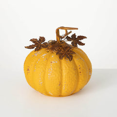 Small Yellow Metal Pumpkin