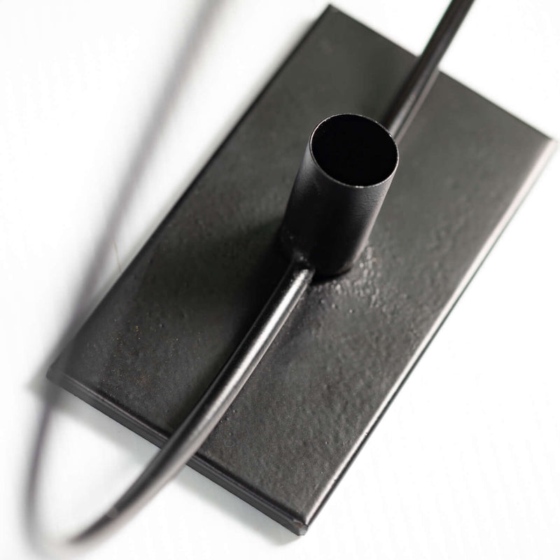 Black Metal Loop Taper Holder