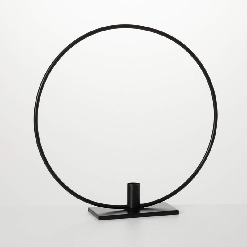 Black Metal Loop Taper Holder