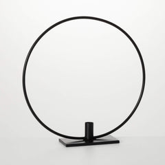 Black Metal Loop Taper Holder