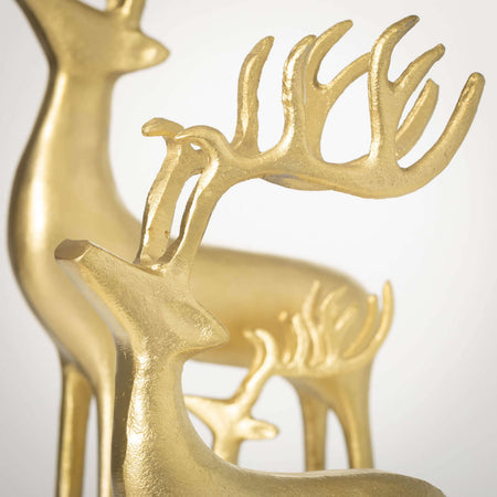 Antique Brass Deer Figurine