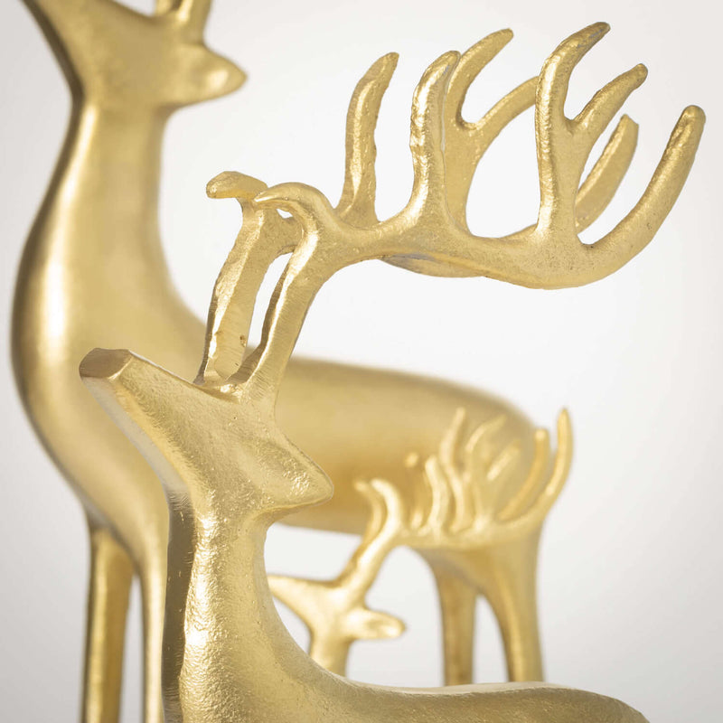 Antique Brass Deer Figurine