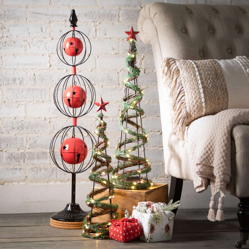 Tall Metal Bell Tree Set Of 2