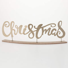 Metal Christmas Tabletop Sign