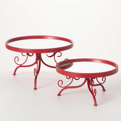 Holiday Riser Tray Set Of 2