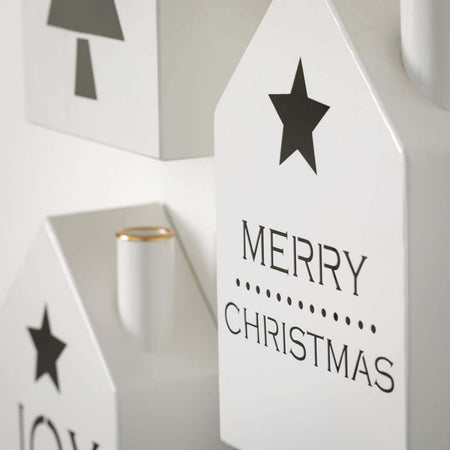 Metal White House Wall Decor