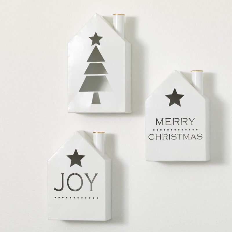Metal White House Wall Decor