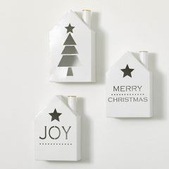 Metal White House Wall Decor