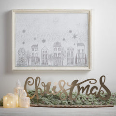 Winter Village Wall Decor