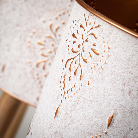 Embossed Metal Pot On Legs Set