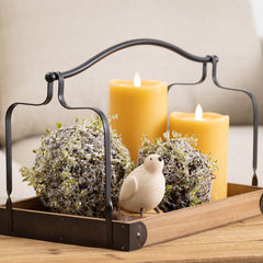 Wave Top Candle Smooth Pillar
