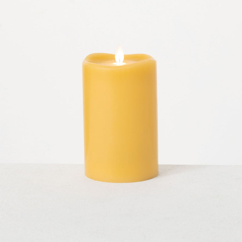 Wave Top Candle Smooth Pillar
