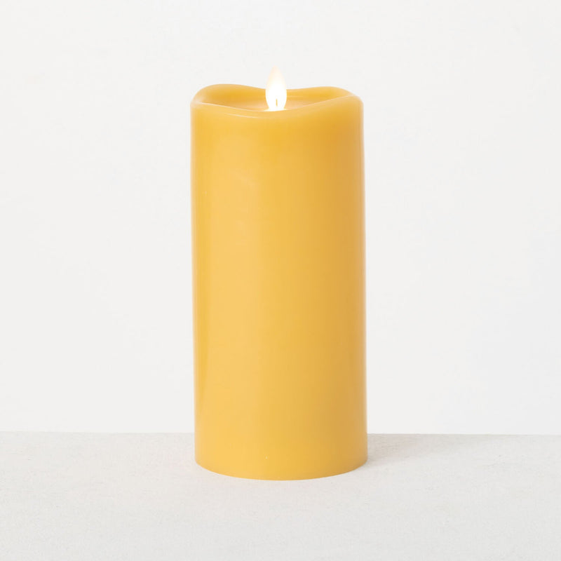 Wave Top Candle Smooth Pillar