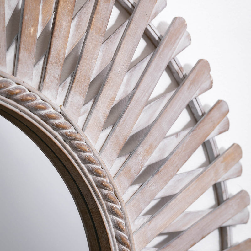 Woven Bamboo Mirror
