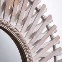 Woven Bamboo Mirror
